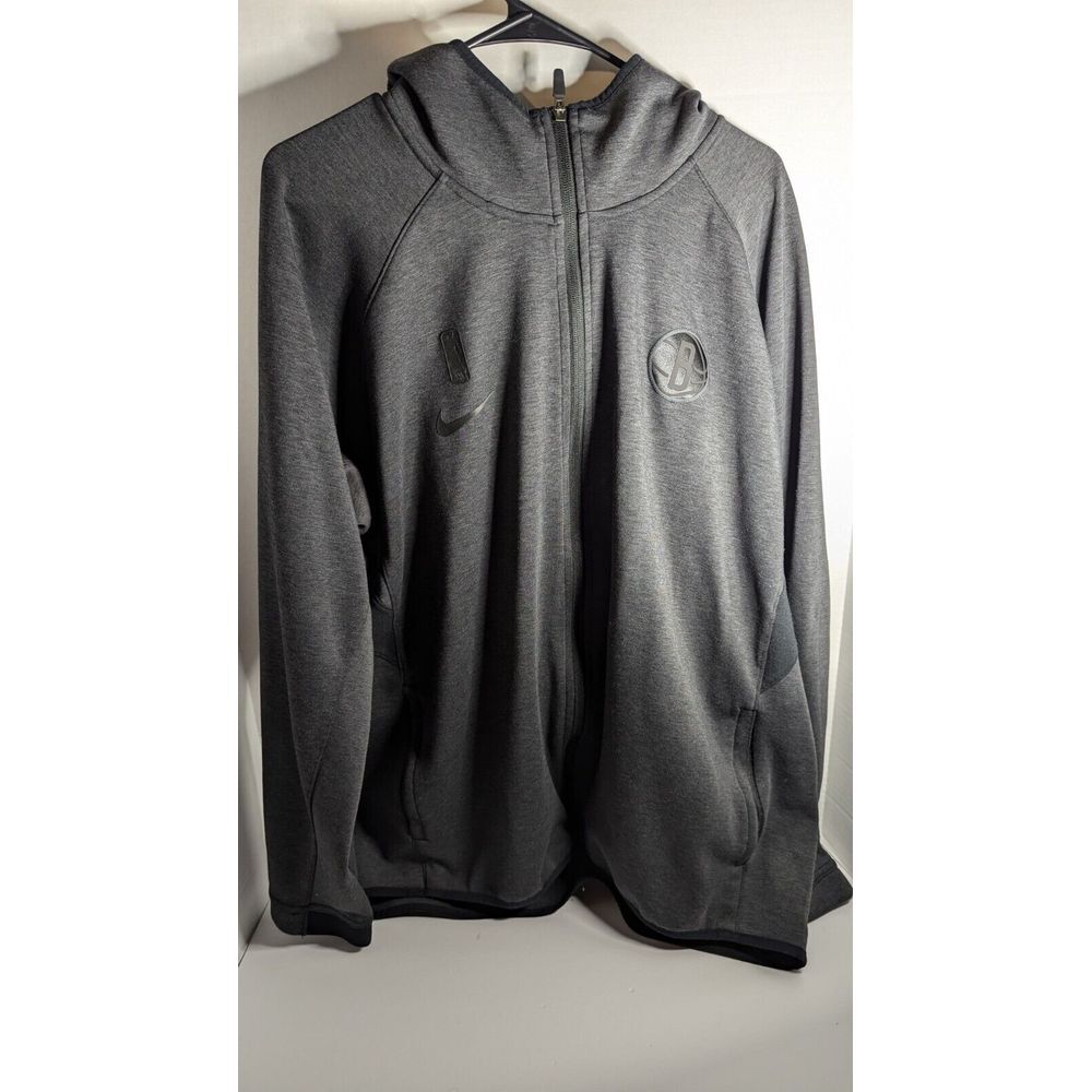 Nike Brooklyn Nets NBA On Court Showtime Hoodie Jacket Men's Size XL